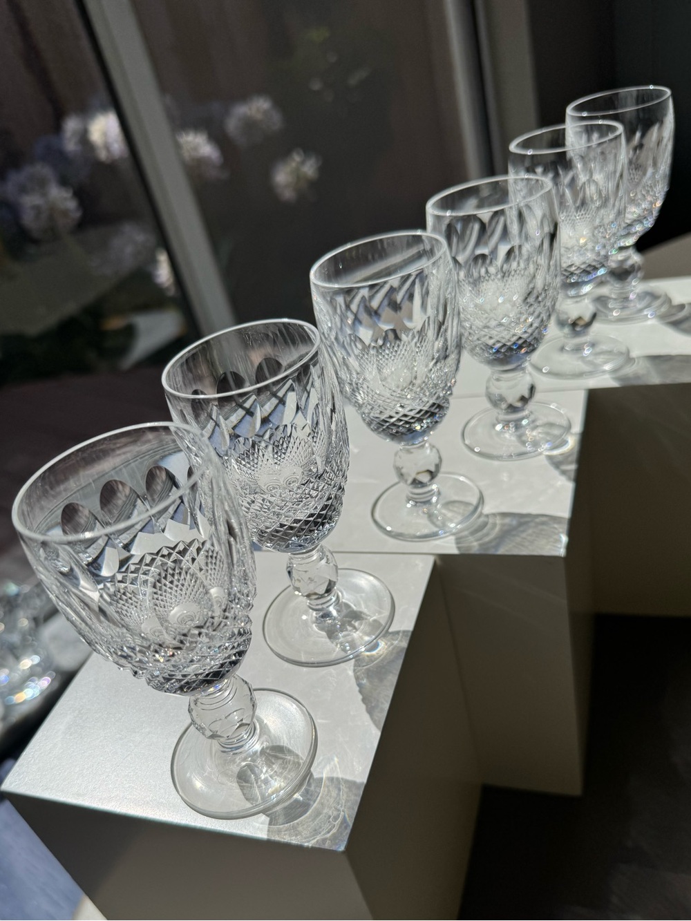Waterford Colleen Crystal Cordial Glasses Set of 6 3oz Vintage Ireland NWOT